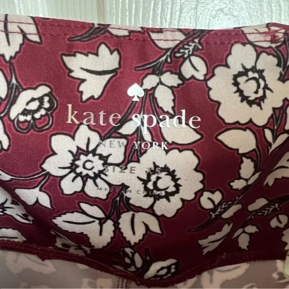 Kate Spade Whimsy Floral-Print Leggings Size XS - Picture 4 of 6